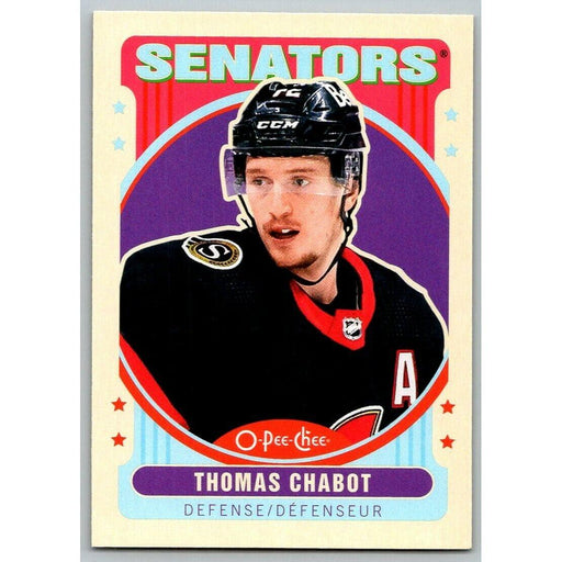 2021-22 O-Pee-Chee Retro (Upper Deck OPC) Thomas Chabot Ottawa Senators #24 - Collectible Craze America