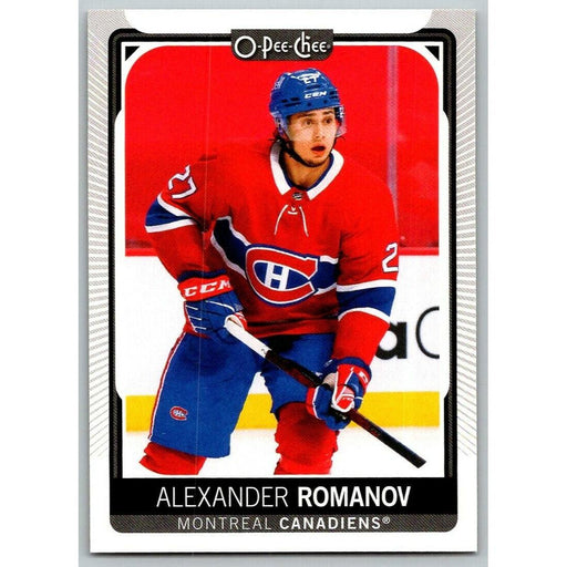 2021-22 O-Pee-Chee (Upper Deck OPC) Alexander Romanov Montreal Canadiens #475 - Collectible Craze America