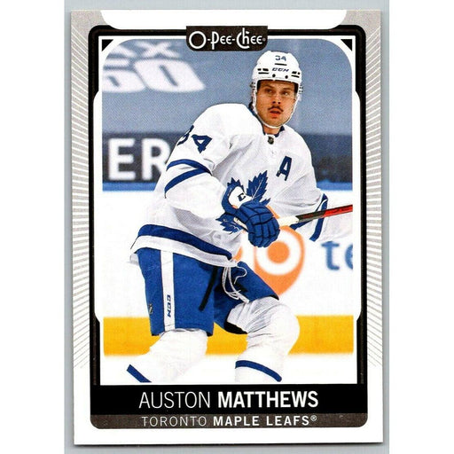 2021-22 O-Pee-Chee (Upper Deck OPC) Auston Matthews Toronto Maple Leafs #7 - Collectible Craze America