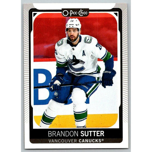 2021-22 O-Pee-Chee (Upper Deck OPC) Brandon Sutter Vancouver Canucks #296 - Collectible Craze America