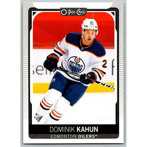 2021-22 O-Pee-Chee (Upper Deck OPC) Dominik Kahun Edmonton Oilers #390 - Collectible Craze America