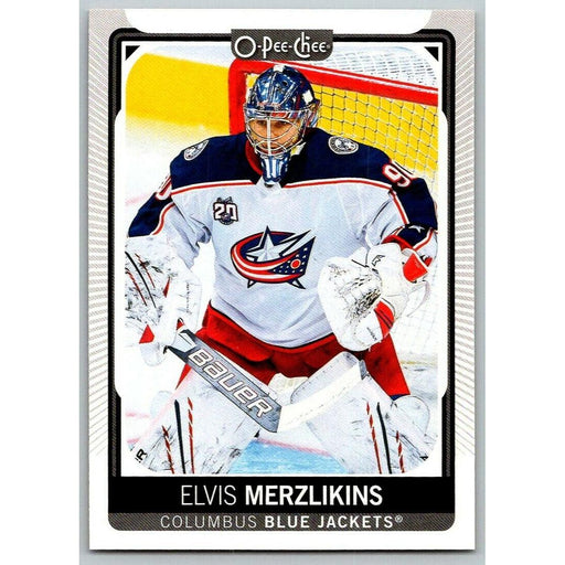 2021-22 O-Pee-Chee (Upper Deck OPC) Elvis Merzlikins Columbus Blue Jackets #260 - Collectible Craze America