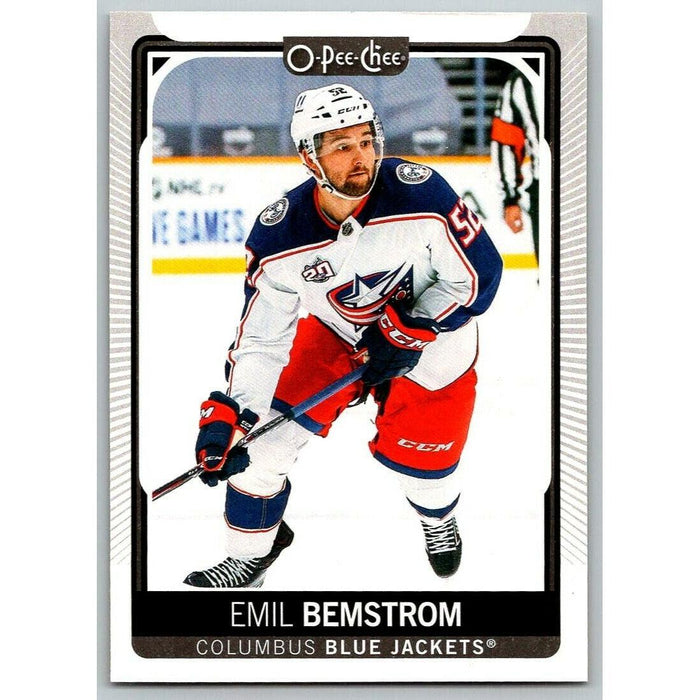 2021-22 O-Pee-Chee (Upper Deck OPC) Emil Bemstrom Columbus Blue Jackets #437 - Collectible Craze America