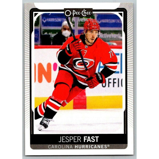 2021-22 O-Pee-Chee (Upper Deck OPC) Jesper Fast Carolina Hurricanes #432 - Collectible Craze America