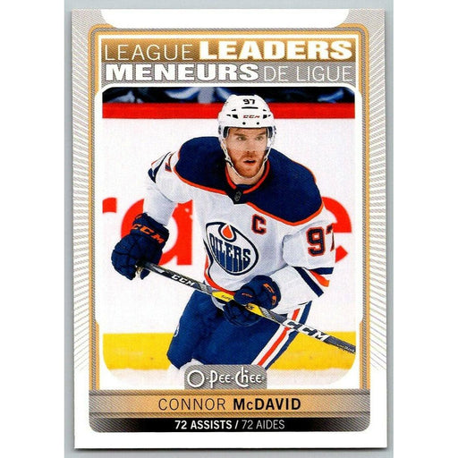 2021-22 O-Pee-Chee (Upper Deck OPC) League Leaders Connor McDavid Edmonton - Collectible Craze America