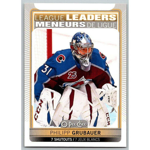 2021-22 O-Pee-Chee (Upper Deck OPC) League Leaders Philipp Grubauer Colorado - Collectible Craze America