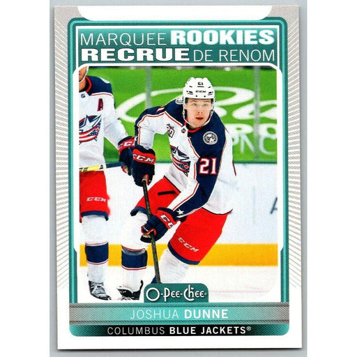 2021-22 O-Pee-Chee (Upper Deck OPC) Marquee Rookies Joshua Dunne RC Columbus - Collectible Craze America