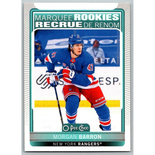 2021-22 O-Pee-Chee (Upper Deck OPC) Marquee Rookies Morgan Barron RC New York - Collectible Craze America
