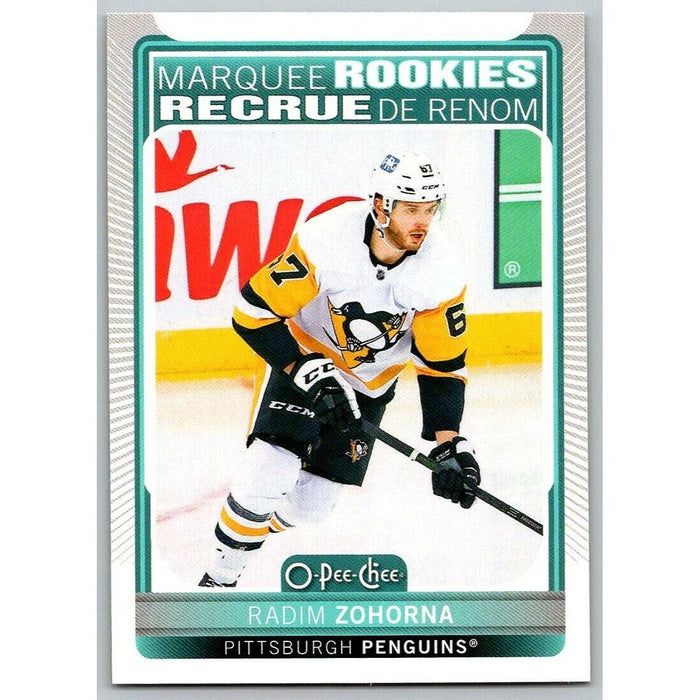 2021-22 O-Pee-Chee (Upper Deck OPC) Marquee Rookies Radim Zohorna RC Pittsburgh - Collectible Craze America