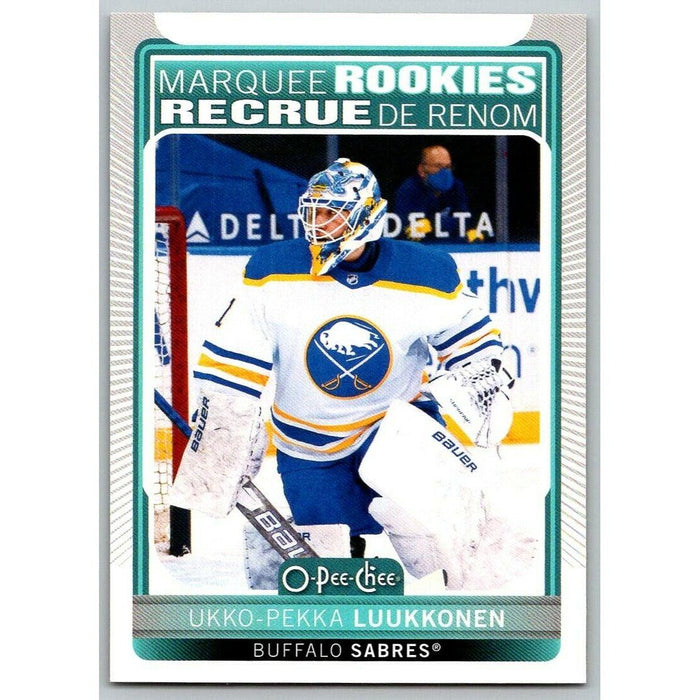 2021-22 O-Pee-Chee (Upper Deck OPC) Marquee Rookies Ukko-Pekka Luukkonen RC - Collectible Craze America