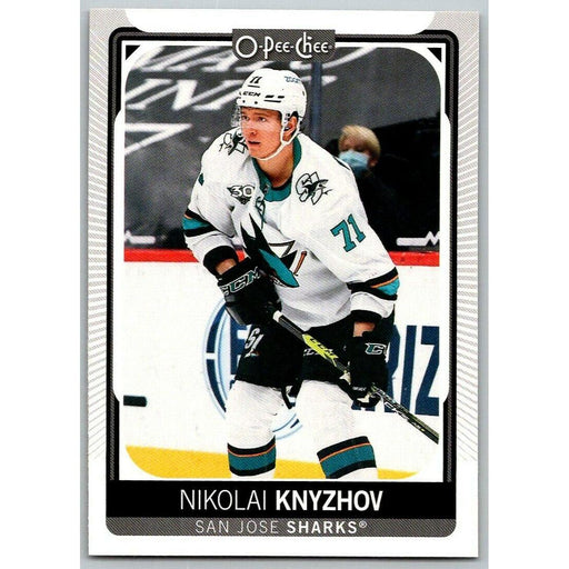 2021-22 O-Pee-Chee (Upper Deck OPC) Nikolai Knyzhov San Jose Sharks #334 - Collectible Craze America