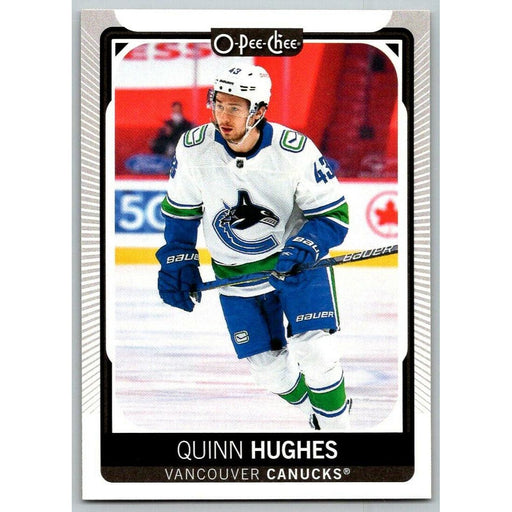 2021-22 O-Pee-Chee (Upper Deck OPC) Quinn Hughes Vancouver Canucks #421 - Collectible Craze America