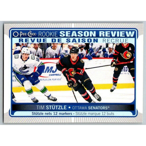 2021-22 O-Pee-Chee (Upper Deck OPC) Rookie Season Review Tim Stutzle Ottawa - Collectible Craze America