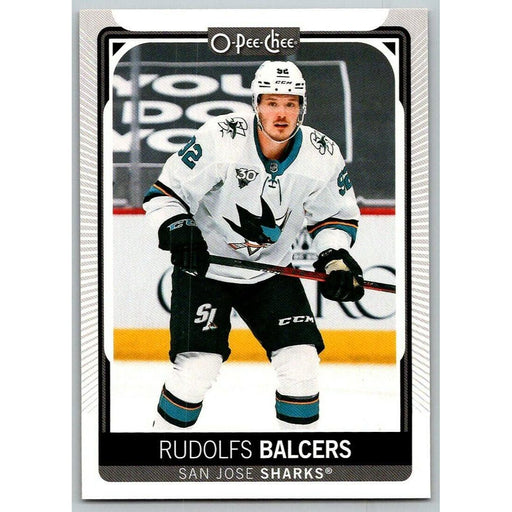 2021-22 O-Pee-Chee (Upper Deck OPC) Rudolfs Balcers San Jose Sharks #399 - Collectible Craze America