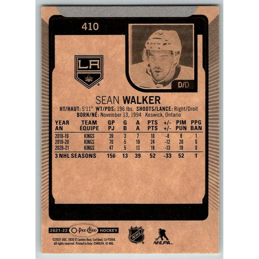 2021-22 O-Pee-Chee (Upper Deck OPC) Sean Walker Los Angeles Kings #410 - Collectible Craze America