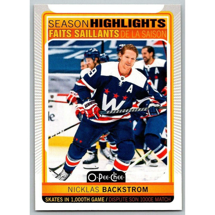 2021-22 O-Pee-Chee (Upper Deck OPC) Season Highlights Nicklas Backstrom - Collectible Craze America