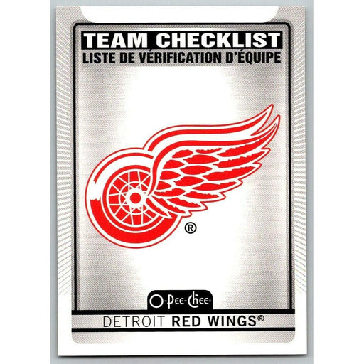 2021-22 O-Pee-Chee (Upper Deck OPC) Team Checklist Detroit Red Wings #561 - Collectible Craze America