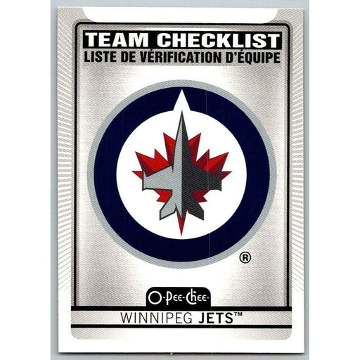 2021-22 O-Pee-Chee (Upper Deck OPC) Team Checklist Winnipeg Jets #581 - Collectible Craze America