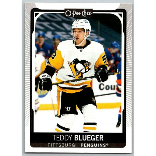 2021-22 O-Pee-Chee (Upper Deck OPC) Teddy Blueger Pittsburgh Penguins #221 - Collectible Craze America