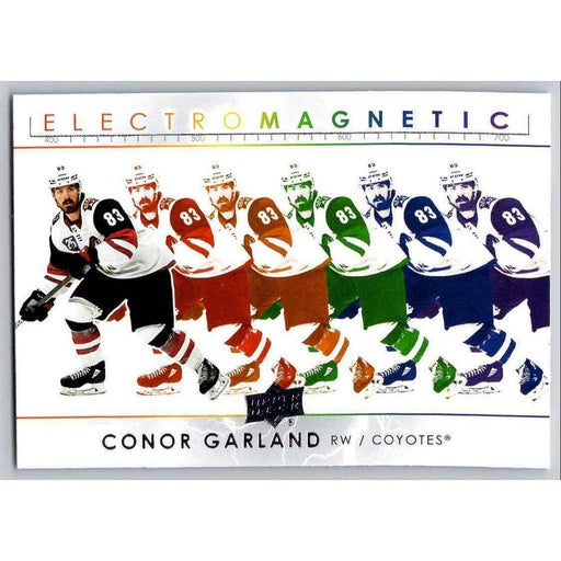 2021-22 UD Hockey Series 1 Conor Garland Arizona Coyotes #EM-19 Electromagnetic - Collectible Craze America