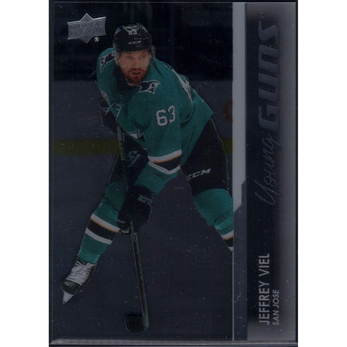 2021-22 UD Hockey Series 1 Jeffrey Viel San Jose Sharks #233 Clear Cut Acetate - Collectible Craze America