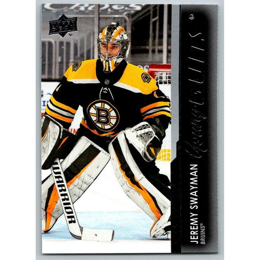 2021-22 UD Hockey Series 1 Jeremy Swayman RC Boston Bruins #226 Young Guns - Collectible Craze America