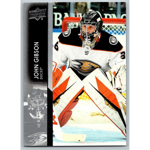 2021-22 UD Hockey Series 1 John Gibson Anaheim Ducks #3 - Collectible Craze America