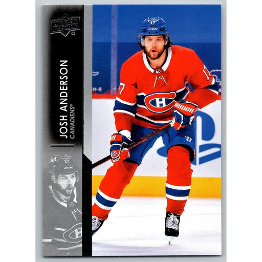 2021-22 UD Hockey Series 1 Josh Anderson Montreal Canadiens #95 - Collectible Craze America