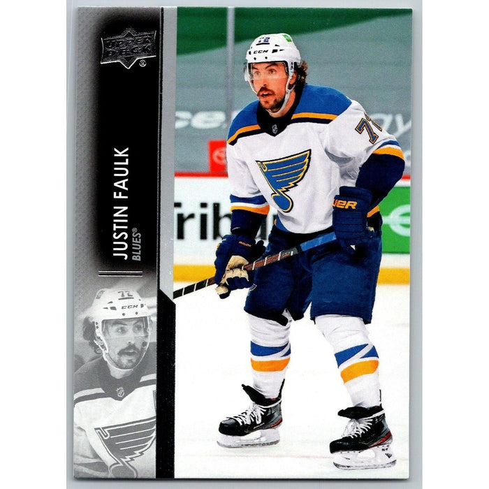 2021-22 UD Hockey Series 1 Justin Faulk St. Louis Blues #154 - Collectible Craze America