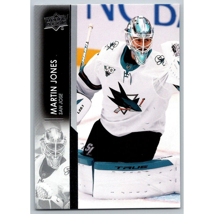 2021-22 UD Hockey Series 1 Martin Jones San Jose Sharks #150 - Collectible Craze America