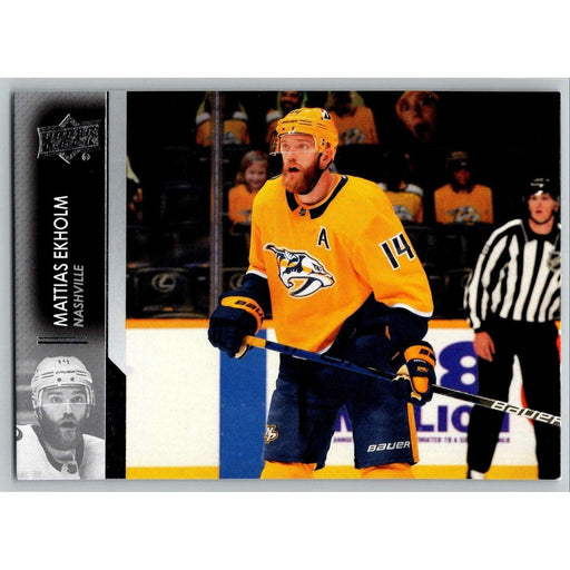 2021-22 UD Hockey Series 1 Mattias Ekholm Nashville Predators #102 - Collectible Craze America