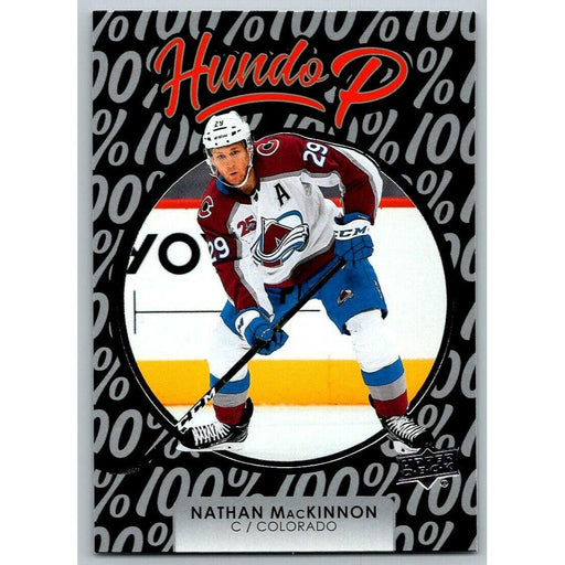 2021-22 UD Hockey Series 1 Nathan MacKinnon Colorado Avalanche #HP-19 Hundo P - Collectible Craze America