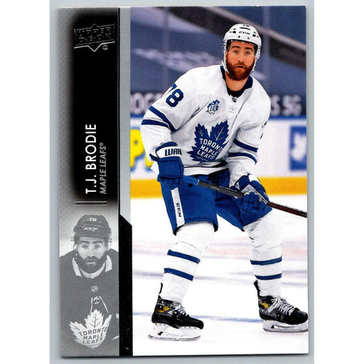 2021-22 UD Hockey Series 1 T.J. Brodie Toronto Maple Leafs #166 - Collectible Craze America