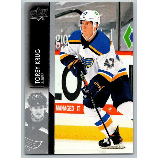 2021-22 UD Hockey Series 1 Torey Krug St. Louis Blues #155 - Collectible Craze America