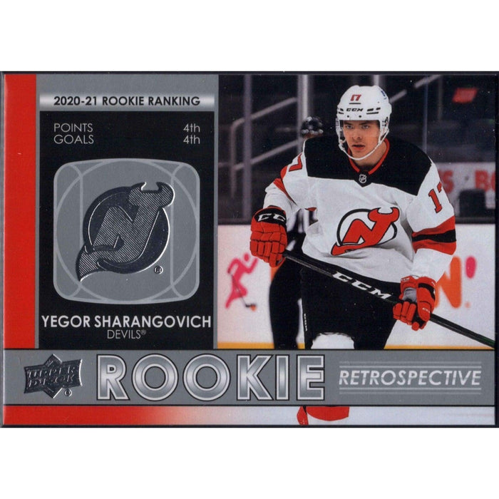 2021-22 UD Hockey Series 1 Yegor Sharangovich New Jersey Devils #RR-5 Rookie - Collectible Craze America