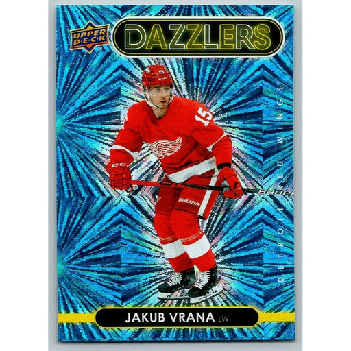 2021-22 Upper Deck Hockey Series 1 Blue Dazzler #DZ-18 Jakub Vrana Detroit Red - Collectible Craze America