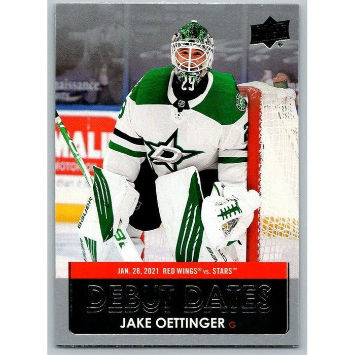 2021-22 Upper Deck Hockey Series 1 Debut Dates #DD-20 Jake Oettinger Dallas - Collectible Craze America