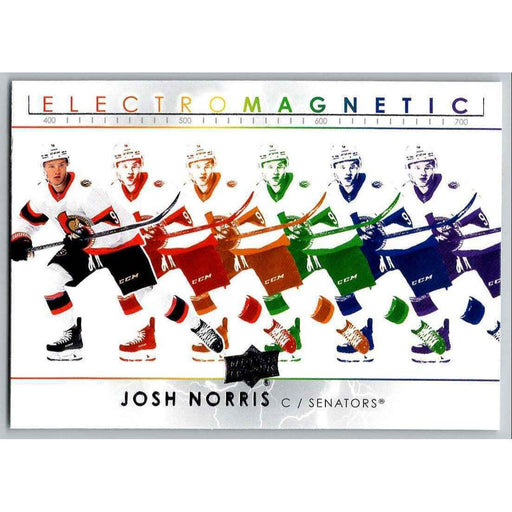 2021-22 Upper Deck Hockey Series 1 Electromagnetic #EM-14 Josh Norris Ottawa - Collectible Craze America