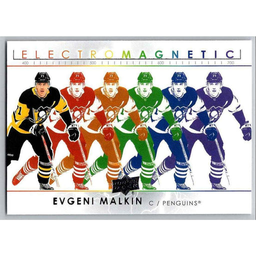 2021-22 Upper Deck Hockey Series 1 Electromagnetic #EM-16 Evgeni Malkin - Collectible Craze America