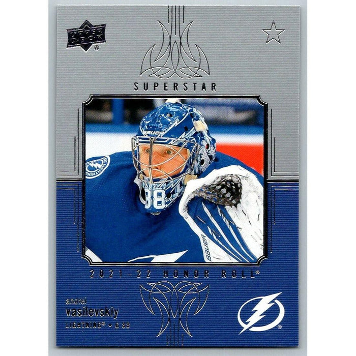 2021-22 Upper Deck Hockey Series 1 Honor Roll #HR-28 Andrei Vasilevskiy Tampa - Collectible Craze America