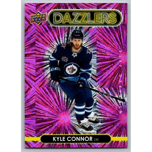 2021-22 Upper Deck Hockey Series 1 Pink Dazzler #DZ-49 Kyle Connor Winnipeg Jets - Collectible Craze America