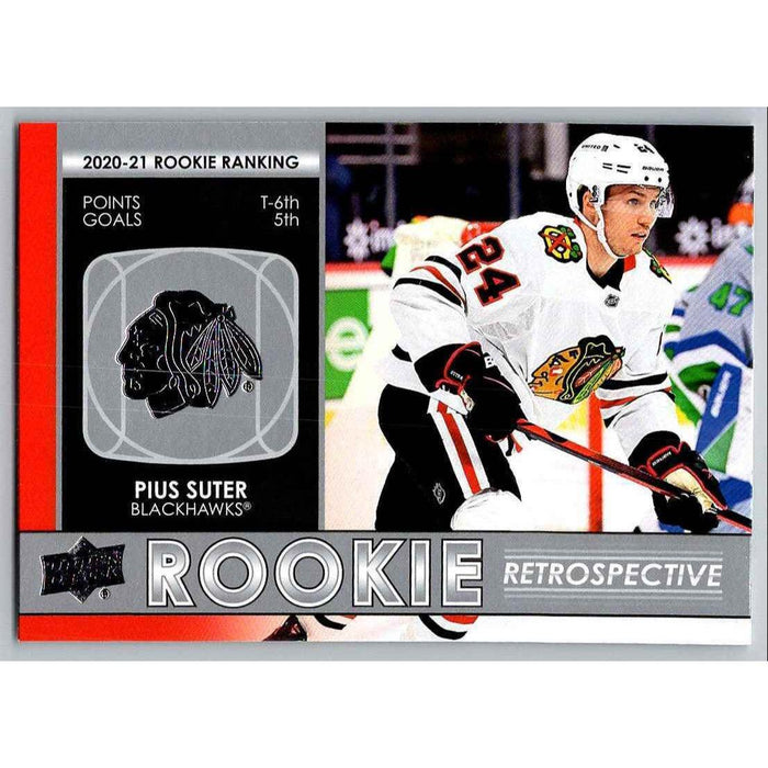 2021-22 Upper Deck Hockey Series 1 Rookie Retrosepctive #RR-11 Pius Suter - Collectible Craze America