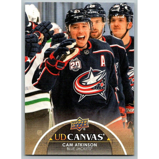 2021-22 Upper Deck Hockey Series 1 UD Canvas #C23 Cam Atkinson Columbus Blue - Collectible Craze America