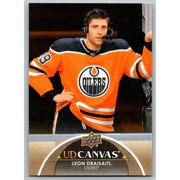 2021-22 Upper Deck Hockey Series 1 UD Canvas #C33 Leon Draisaitl Edmonton Oilers - Collectible Craze America