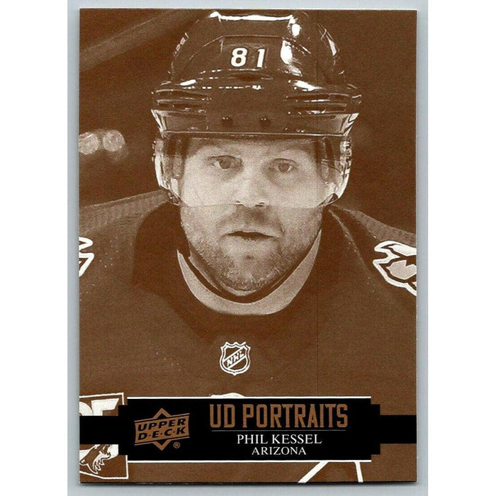 2021-22 Upper Deck Hockey Series 1 UD Portraits #P-21 Phil Kessel Arizona - Collectible Craze America