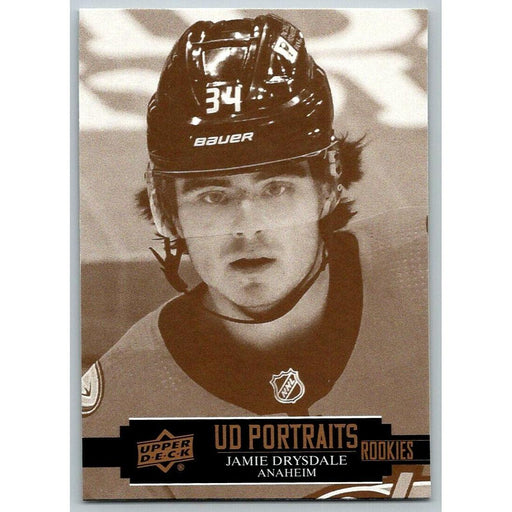 2021-22 Upper Deck Hockey Series 1 UD Portraits #P-37 Jamie Drysdale Anaheim - Collectible Craze America