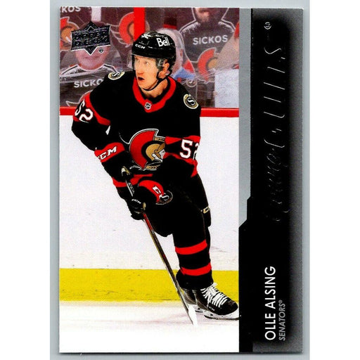 2021-22 Upper Deck Hockey Series 1 Young Guns #203 Olle Alsing RC Ottawa - Collectible Craze America