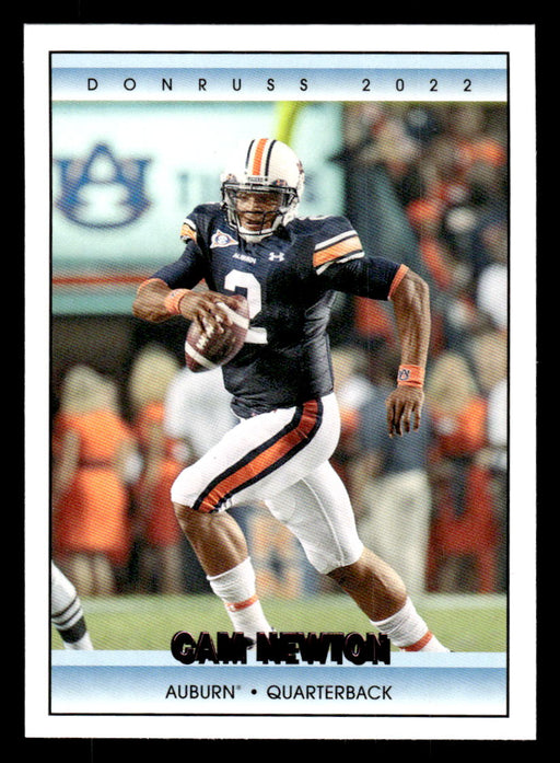 Cam Newton 2022 Panini Chronicles Draft Picks Donruss Pink Front of Card