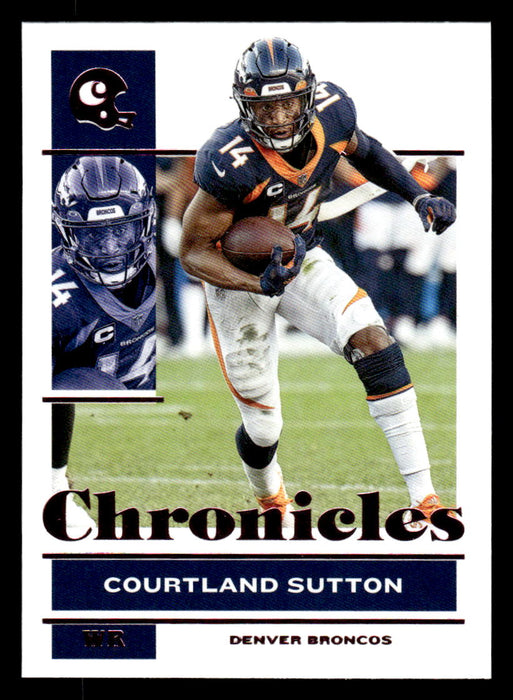 Courtland Sutton 2021 Panini Chronicles Football Chronicles Pink Front of Card