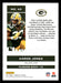 Aaron Jones 2021 Panini Chronicles Football Chronicles Pink Back of Card